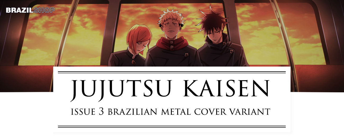 Jujutsu Kaisen Volume 3 Brazilian Metal Variant Cover Manga Comic Book  Akutami 