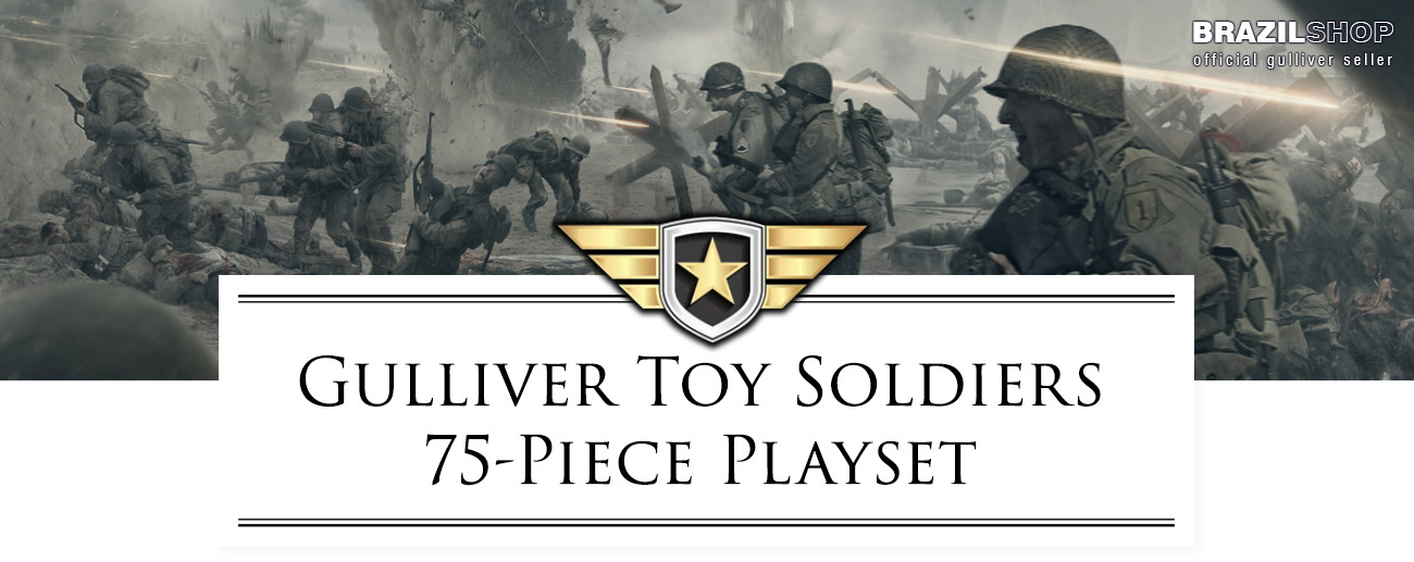 Gulliver Toy Soldiers 75-Piece Playset