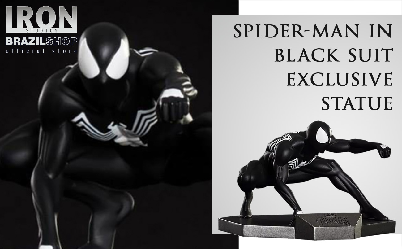 MARVEL – Figurine 1/6 Video Game Masterpiece Spider-Man (Black Suit) 30 cm  - Le Manoir des Comics
