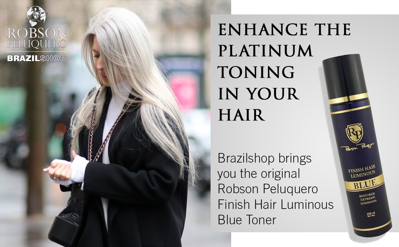 Robson Peluquero Blue Finish Hair Luminous Professional Toner Spray Treatment