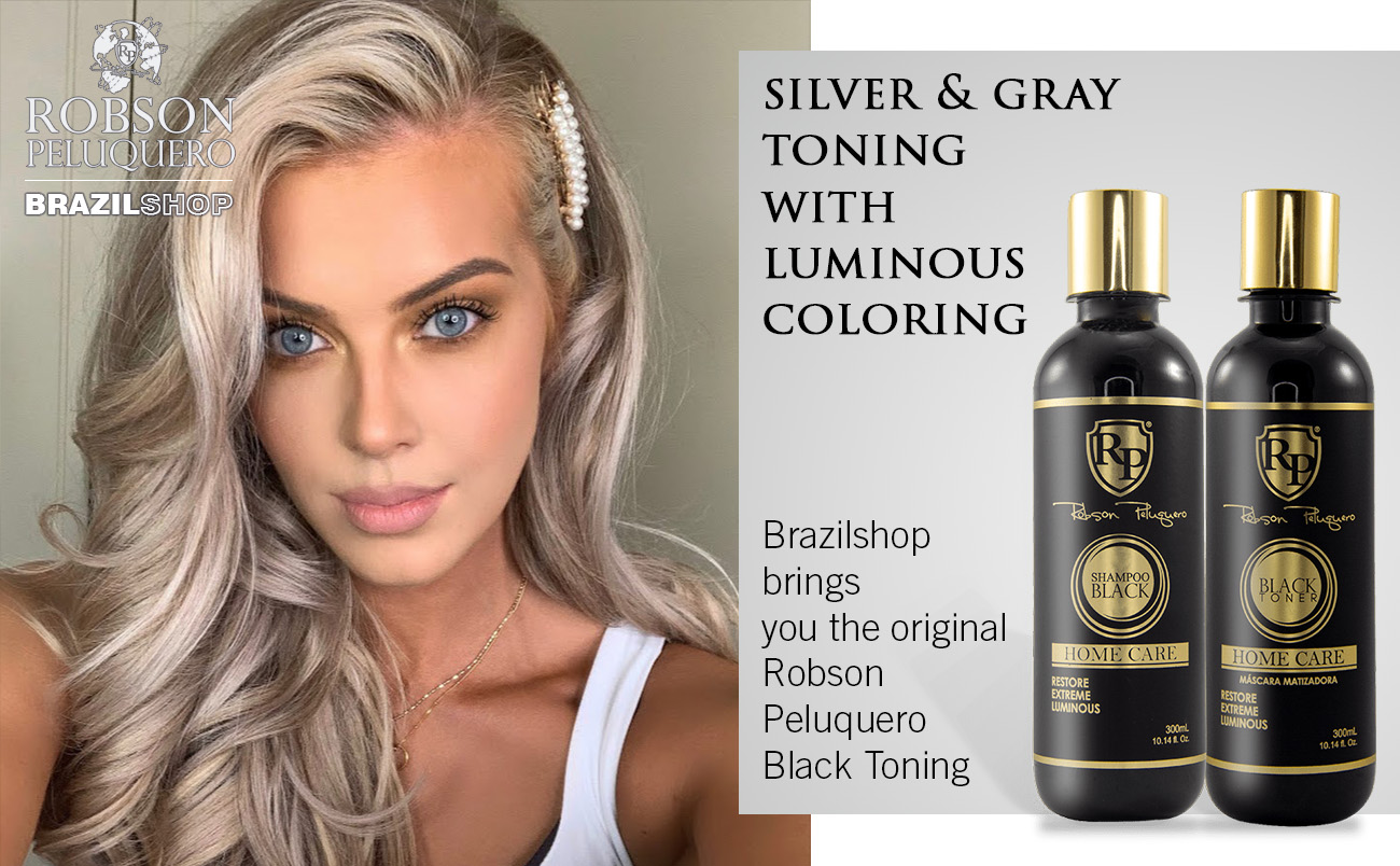 Robson Peluquero Black Home Care Professional Hair Toning Treatment Kit