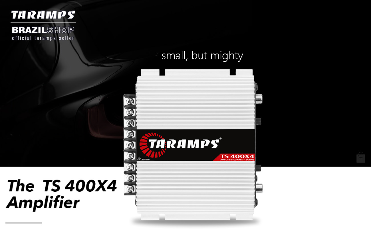 Taramps TS 400X4 2 Ohms Amplifier 4 Channel 400 W Compact Car Amp USA