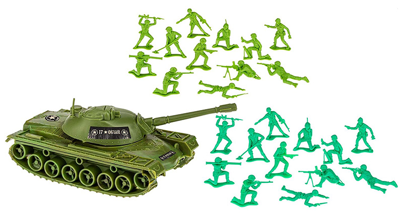 Gulliver Toy Soldiers 57-Piece Tank Playset